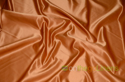 Lamour Satin Fabric by the Yard & Bolt | 100% Polyester Semi Dull Heavy Satin Fabric | 60" Wide | Multiple Colors |