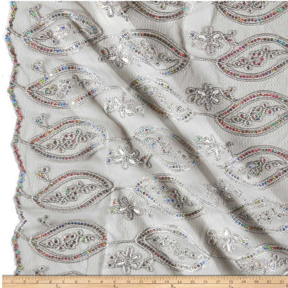 Coco Mango Embroidery Table Overlay & Table Banquet | Gold and Silver Metallic Embroidery Table Overlays |