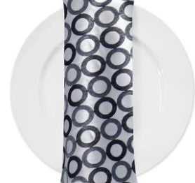 Reversible Contempo Brocade Napkins | Silver and Gold Contempo Napkins |