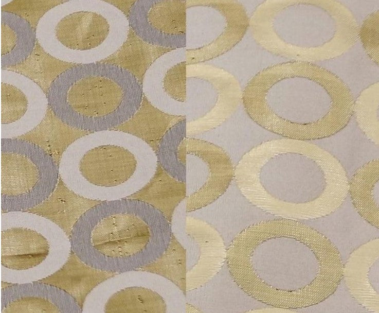 Reversible Contempo Brocade Napkins | Silver and Gold Contempo Napkins |