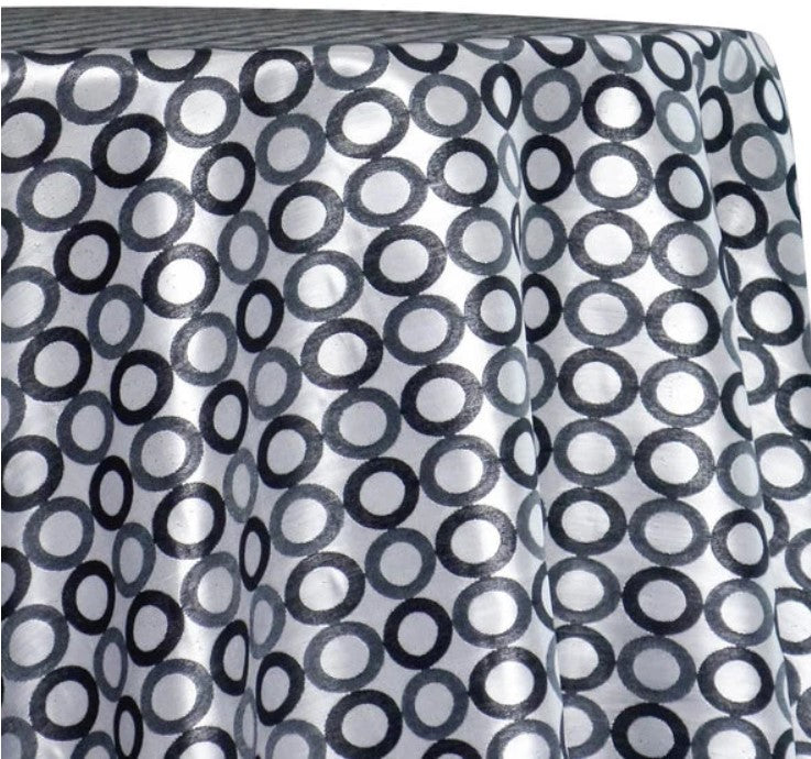 Reversible Contempo Brocade Table Linens, Table Overlays, Table Drapes and Banquets |