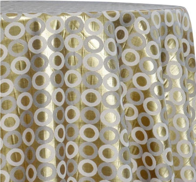 Reversible Contempo Brocade Table Linens, Table Overlays, Table Drapes and Banquets |