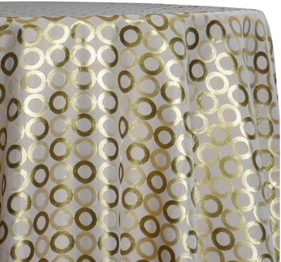 Reversible Contempo Brocade Table Linens, Table Overlays, Table Drapes and Banquets |