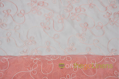 Fantasia Sheer Embroidery Fabric by the Yard | Organza Embroidery Fabric | 54" wide | Multiple Colors