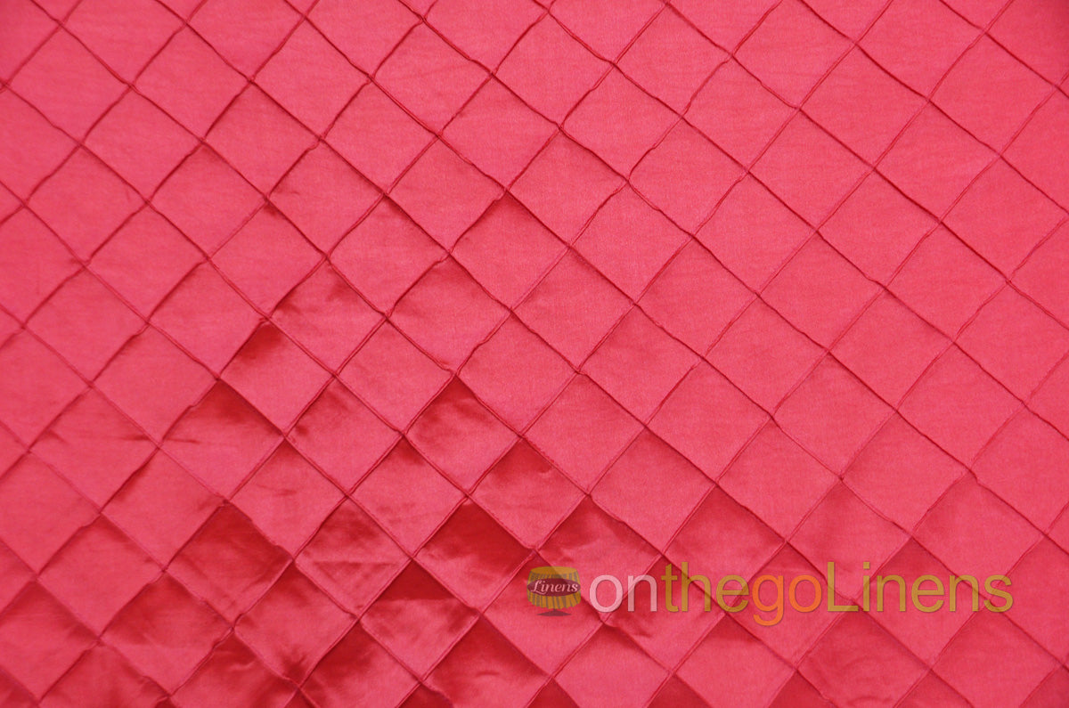 Pintuck 2x2 Fabric by the Yard | Diamond Taffeta Fabric | 52" wide | Multiple Colors |
