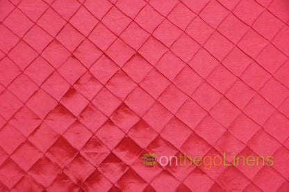 Pintuck 2x2 Fabric by the Yard | Diamond Taffeta Fabric | 52" wide | Multiple Colors |