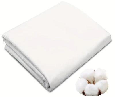 Bleached White Muslin Fabric | 118" Wide | 100% Cotton Muslin |