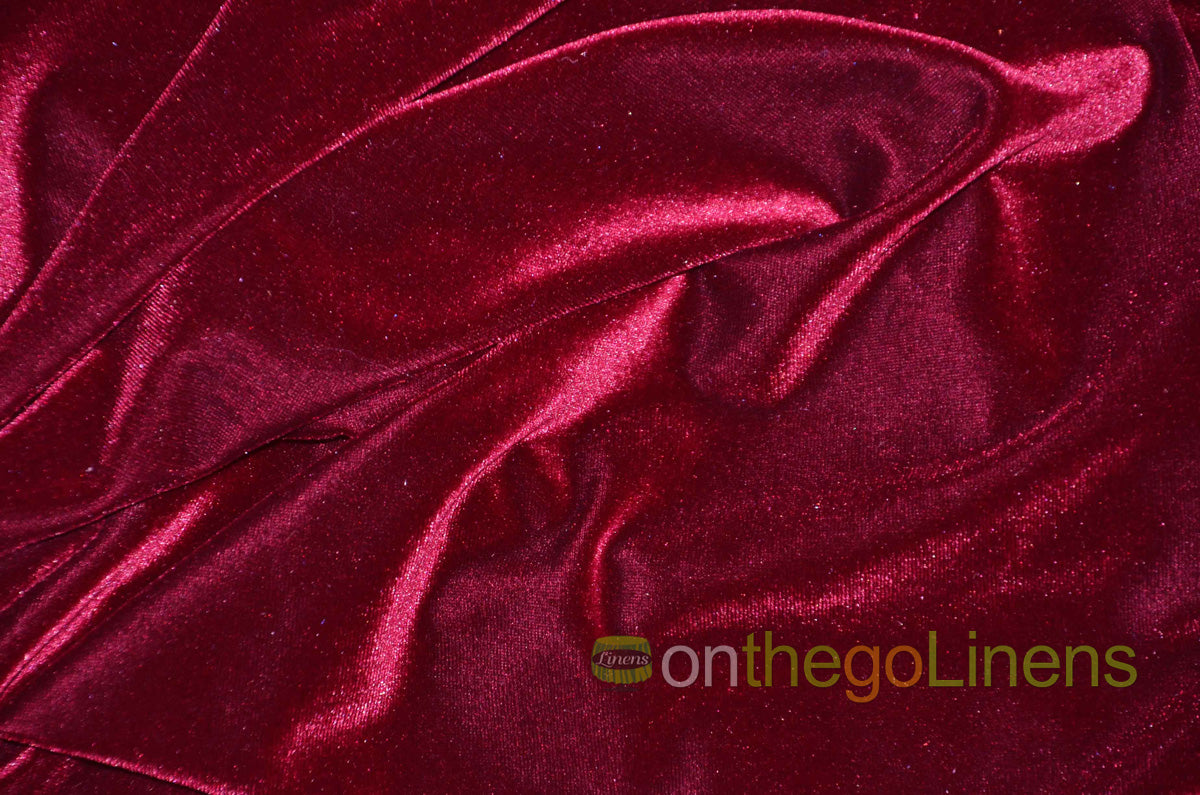 Stretch Velvet Fabric by the Yard | Soft and Smooth Spandex Velvet Fabric | 60" wide | Multiple Colors | Wholesale Bolt Available |