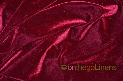 Stretch Velvet Fabric by the Yard | Soft and Smooth Spandex Velvet Fabric | 60" wide | Multiple Colors | Wholesale Bolt Available |