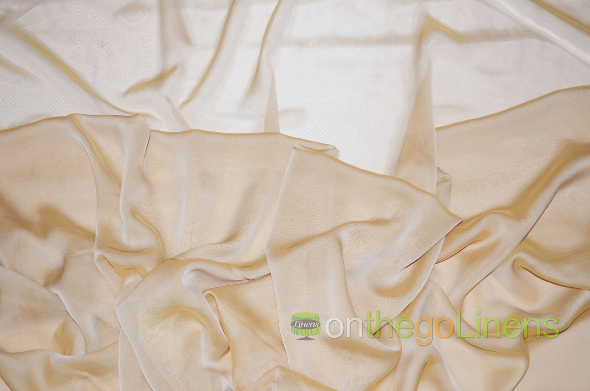 IFR Two Tone Chiffon Event Drapery Panels | Cationic Chiffon Curtains | Inherently Fire Retardant |