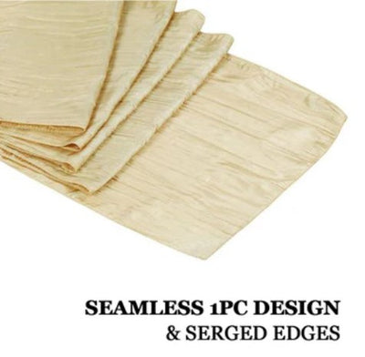 Crease Taffeta Table Runners | Crush Taffeta Table Runners | Multiple Colors