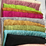 Crease Taffeta Fabric by the Yard & Wholesale Bolt | 52" Wide | Crush Taffeta Fabric | Multiple Colors |