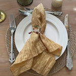 Crease Taffeta Table Napkins & Chair Sashes | Crush Taffeta Napkins and Sashes | Multiple Colors |