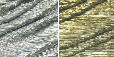 Crush Lame Fabric by the Yard | Crease Metallic Lame Fabric | 52" Wide | 100% Polyester |