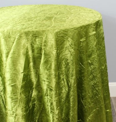 Crush Charmeuse Tablecloths, Table Drapes, Table overlays and Banquets | Crush Bichon Tablecloth |