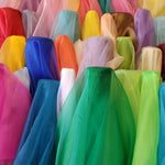 Crystal Organza Fabric by the Yard & Wholesale Bolt | Multiple Colors | 60" Wide | 100% Polyester |