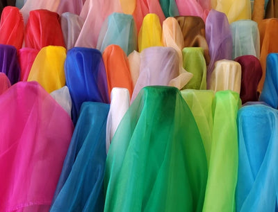 Crystal Organza Fabric by the Yard & Wholesale Bolt | Multiple Colors | 60" Wide | 100% Polyester |