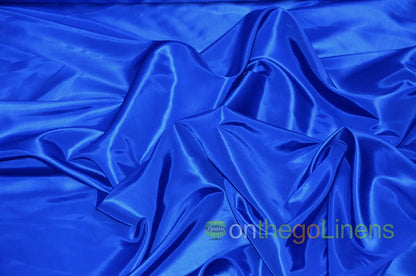 Taffeta Fabric by the Yard | Non Stretch Taffeta | 60" Wide | 75 Colors Available | Wholesale Bolt Available |