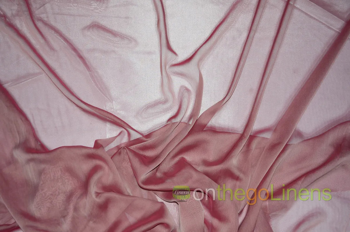 Dusty Rose Two Tone Chiffon