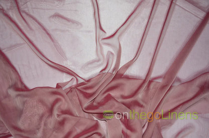 Dusty Rose Two Tone Chiffon