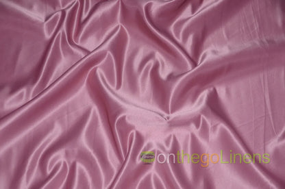 Lamour Satin Fabric by the Yard & Bolt | 100% Polyester Semi Dull Heavy Satin Fabric | 60" Wide | Multiple Colors |