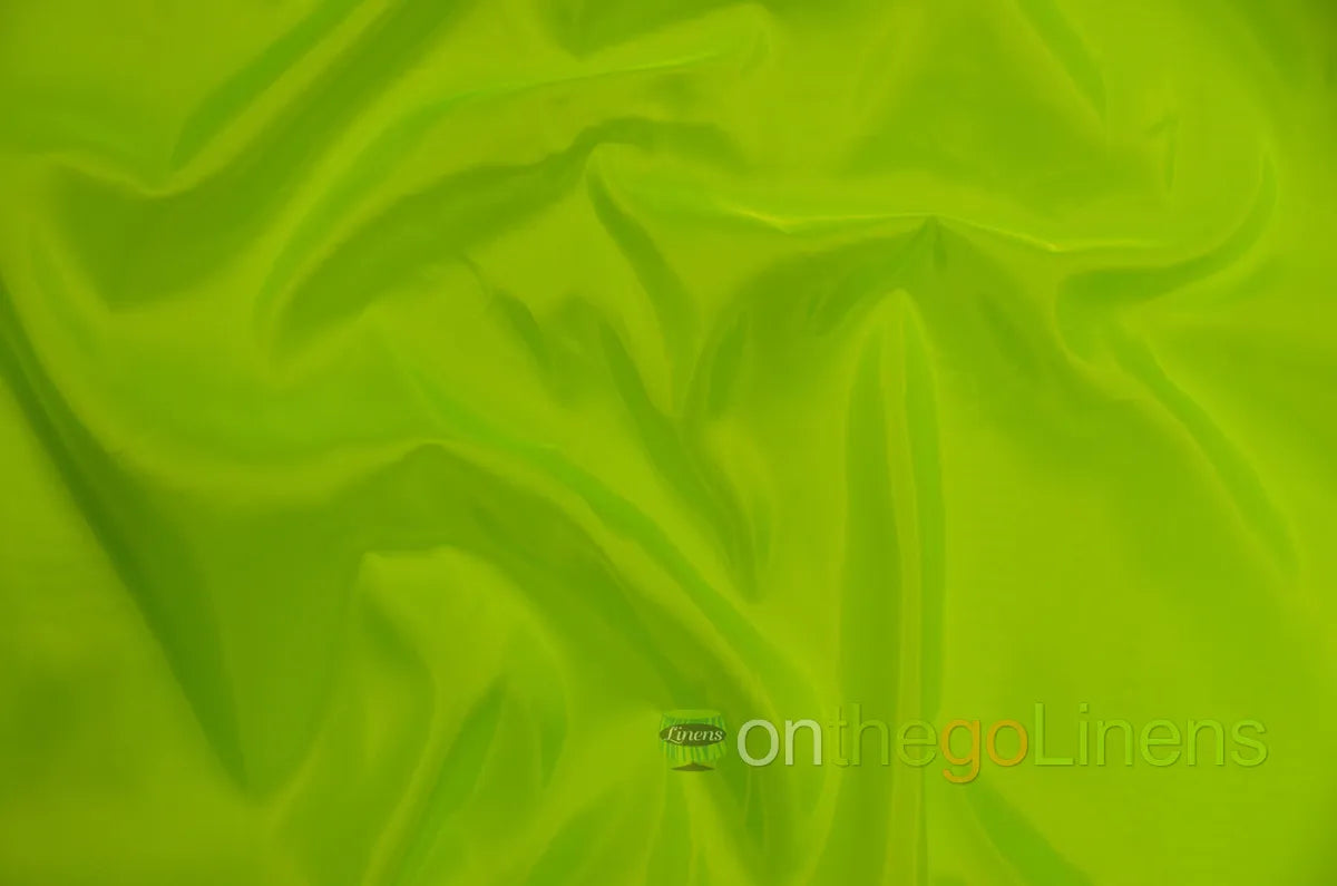 Neon Green Solid Taffeta