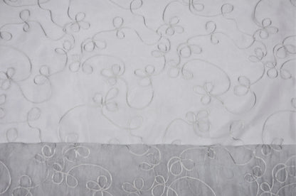 Fantasia Sheer Embroidery Fabric by the Yard | Organza Embroidery Fabric | 54" wide | Multiple Colors