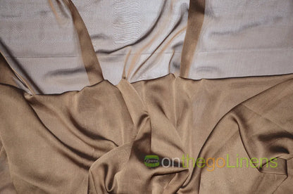 Medium Brown Two Tone Chiffon