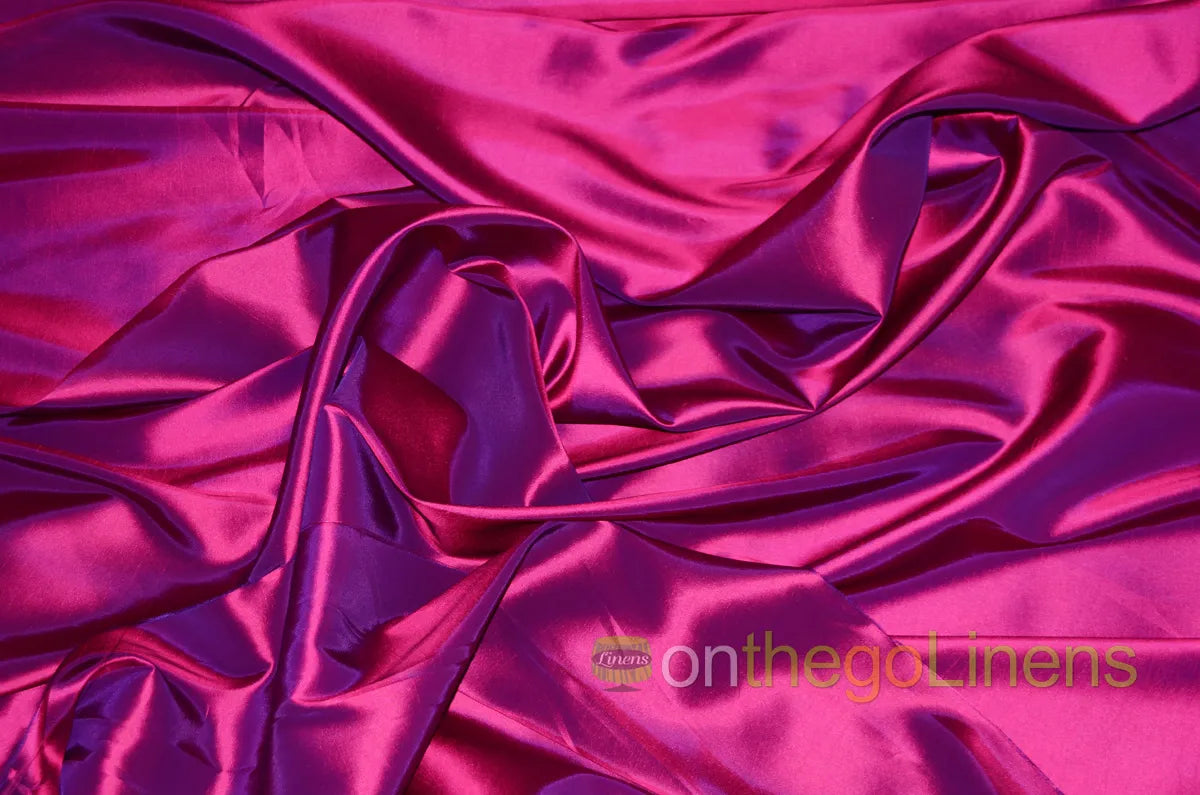 Raspberry Stretch Taffeta