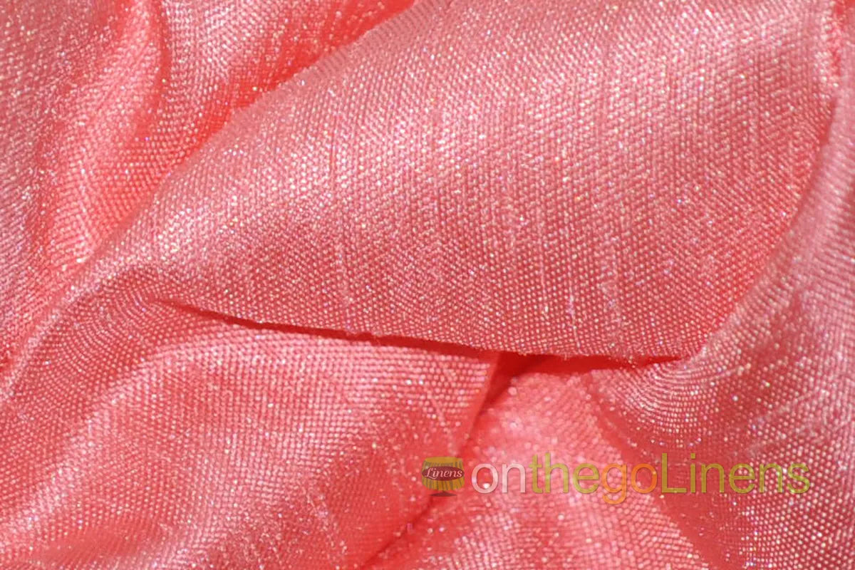 Shantung Satin Coral