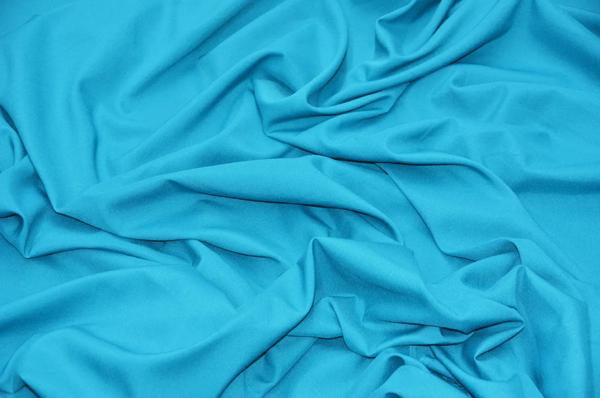 Turquoise Polyester Wide