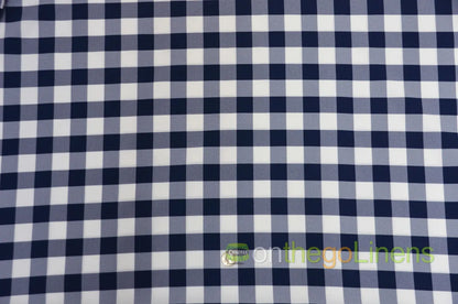 White Navy Blue Picnic Checkers