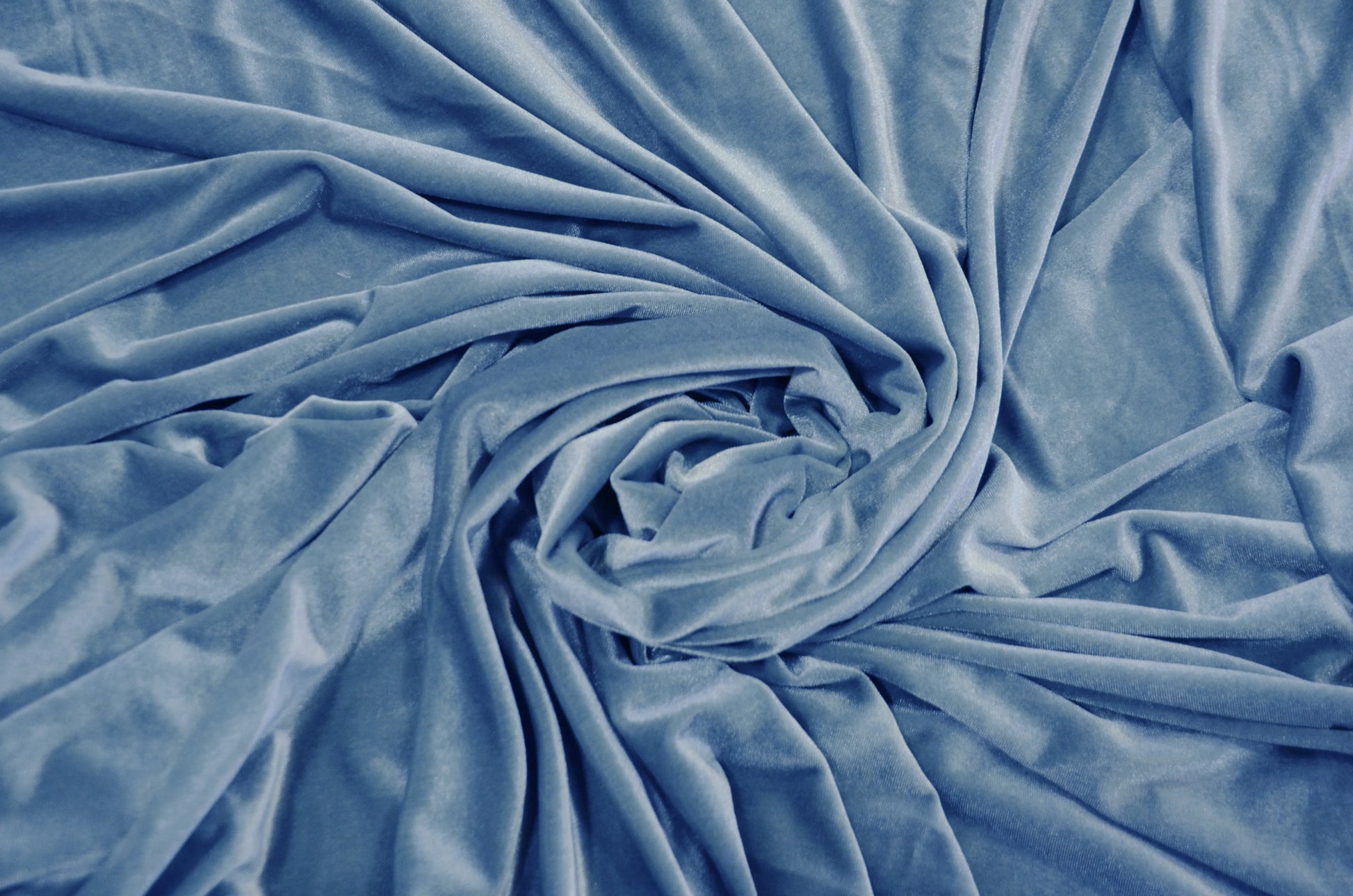 Sky Blue Stretch Velvet