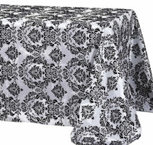 Damask Charmeuse Satin Table Linens, Table Overlays, Table Drapes & Banquets