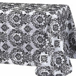 Damask Charmeuse Satin Table Linens, Table Overlays, Table Drapes & Banquets