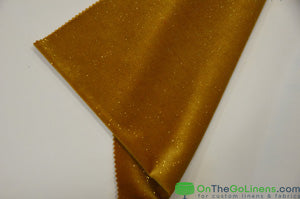 Glitter Stretch Velvet Fabric by the Yard | Spandex Velvet with Sparkling Glitter Fabric | 60" Wide | Multiple Colors |