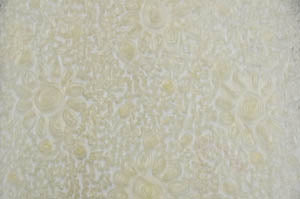 Wedding Bliss Fabric by the Yard | 3d Chiffon Flowers | 100% Polyester |