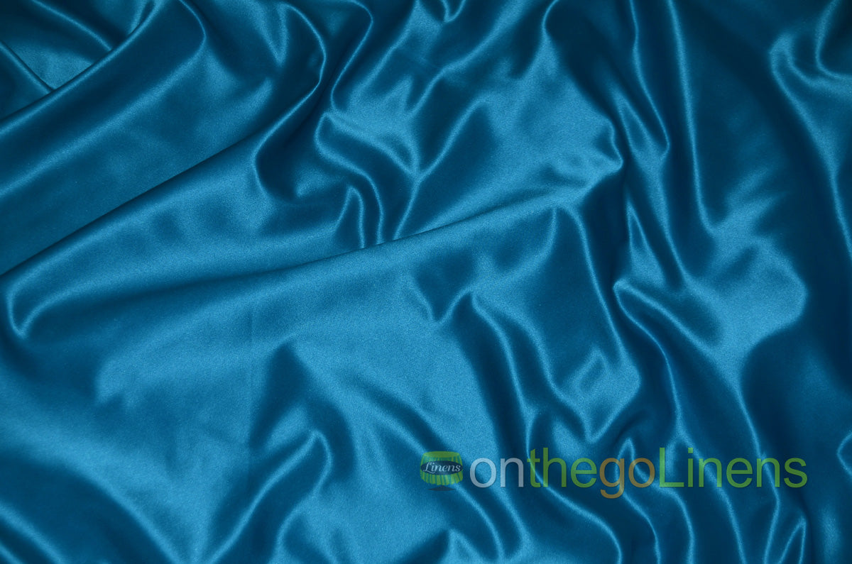 Lamour Satin Fabric by the Yard & Bolt | 100% Polyester Semi Dull Heavy Satin Fabric | 60" Wide | Multiple Colors |