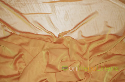 Pumpkin Two Tone Chiffon