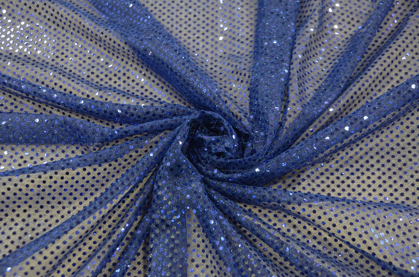 Royal Blue Confetti Dot Sequins