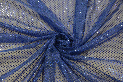 Royal Blue Confetti Dot Sequins