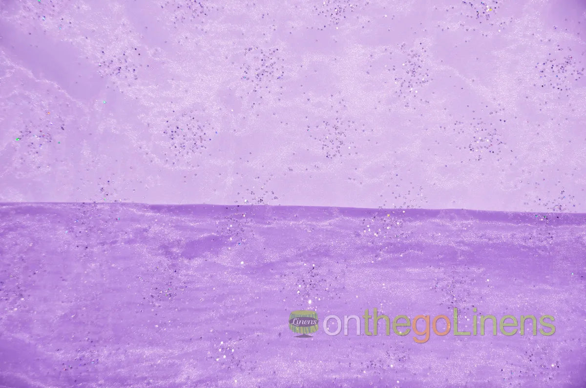 Lavender Sparkle Organza