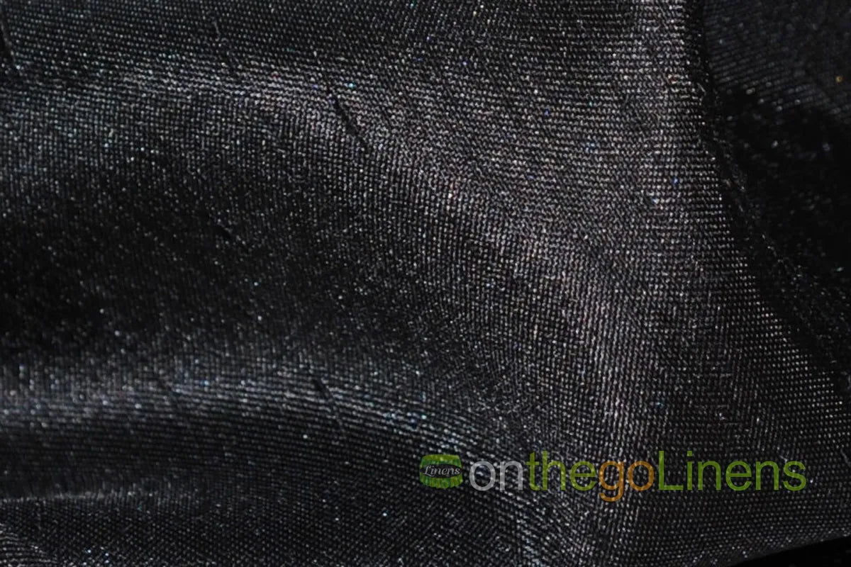 Shantung Satin Black