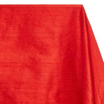 Faux Dupioni Silk Table Linens | Imitation Dupioni Silk Tablecloths | 100% Polyester |