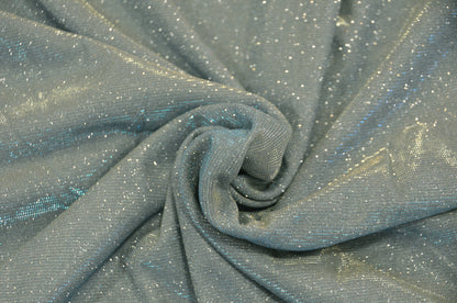 Spandex Glimmer Knit Fabric by the Yard | 56" Wide | Metallic Glitter Spandex Knit Fabric | 2 Way Stretch |