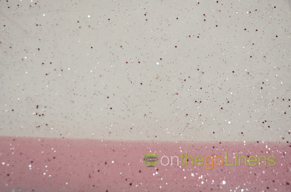 Tulle Glitter with Sequins Fabric by the Yard | Tulle filled with Glitter and Sequins | 60" Wide | Multiple Colors |