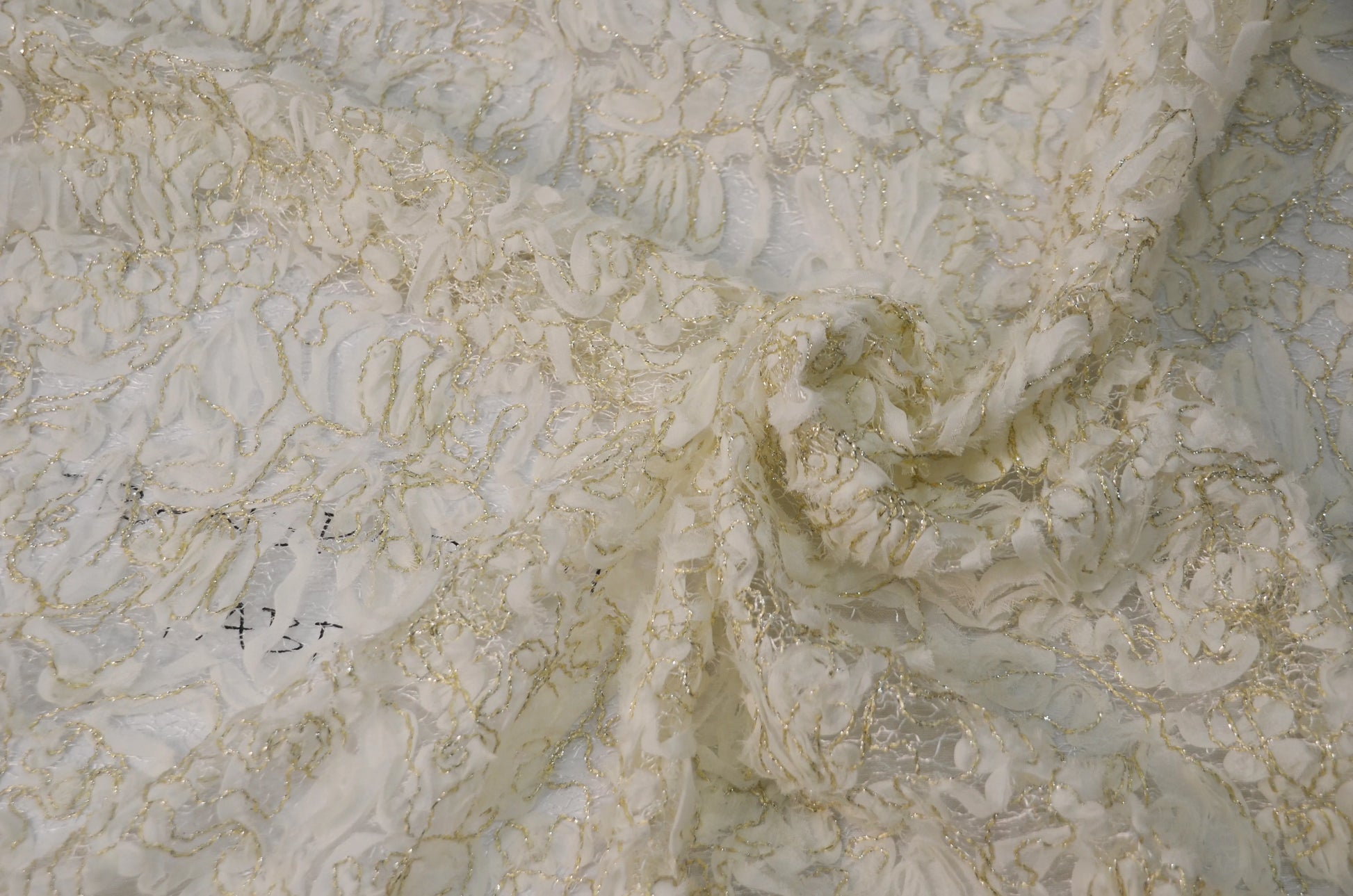 Sheer Embroidery Ivory