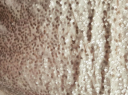 Taupe Taffeta Sequins