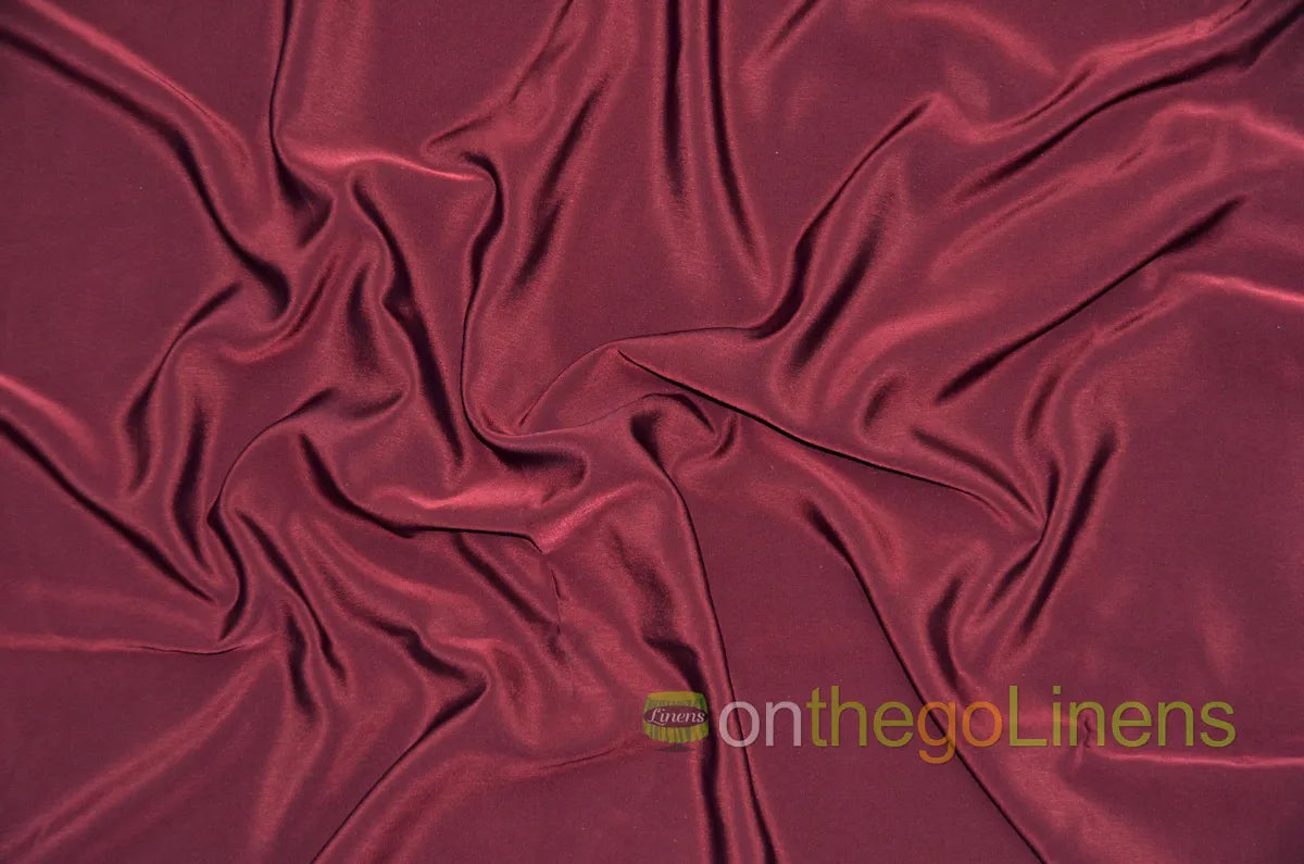 Burgundy Peachskin