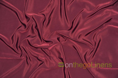 Burgundy Peachskin